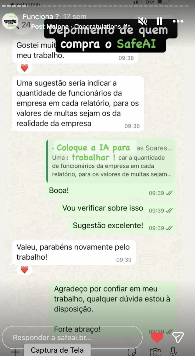 Depoimento de cliente 2