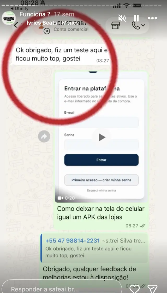 Depoimento de cliente 3